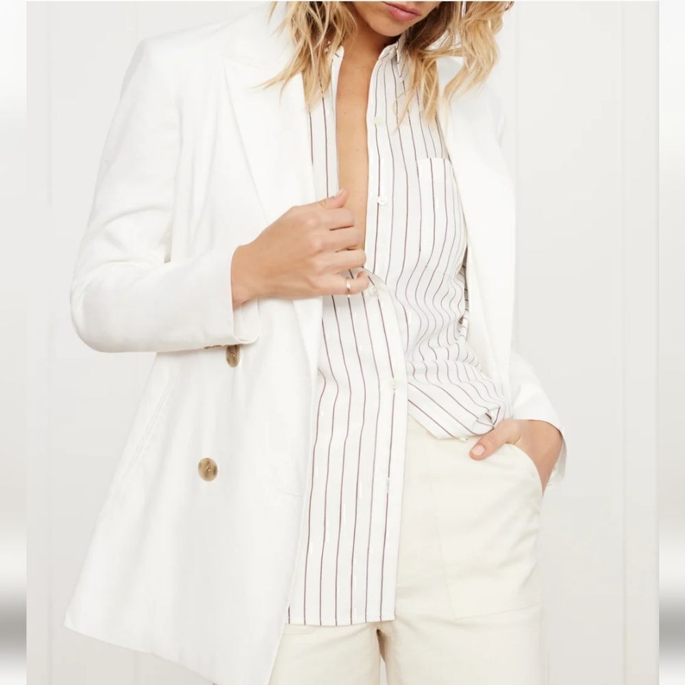 Jenni Kayne linen cotton lagenlook minimalist Keaton blazer